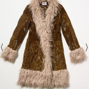 BNWT! FREE PEOPLE STILLWATER  ALMOST FAMOUS FUR TRIM JACKET COAT
